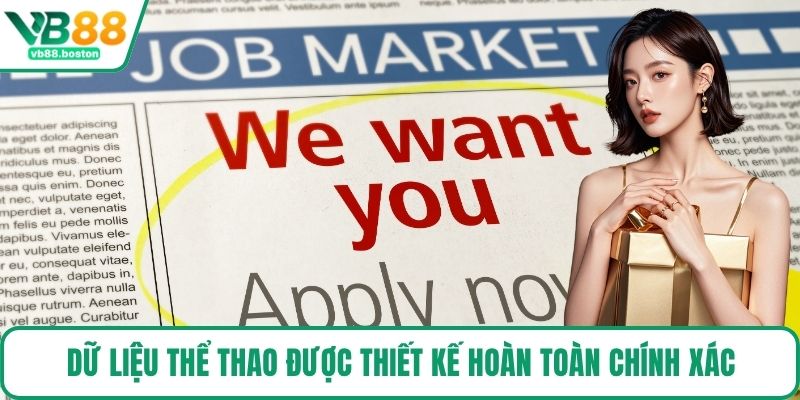 Dữ liệu thể thao được thiết kế hoàn toàn chính xác